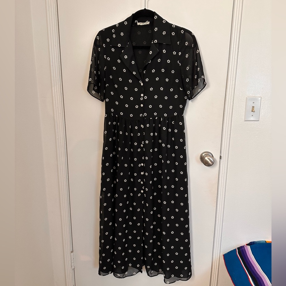 Sandy Liang Picasso Maxi Shirt Dress size 4